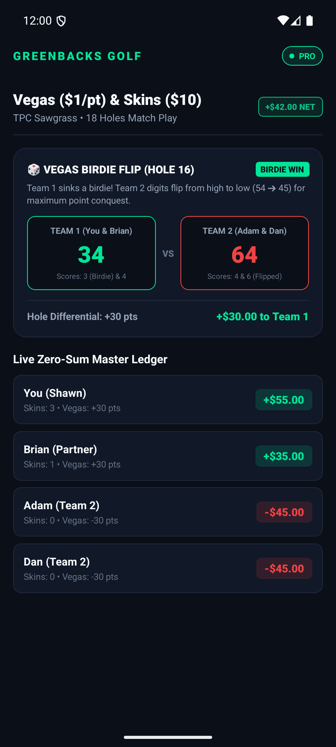 25+ Side Games and Vegas Wagering Ledger